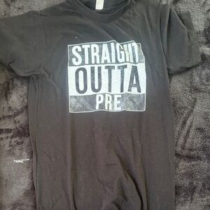 Black Graphic Tee with Bold Print